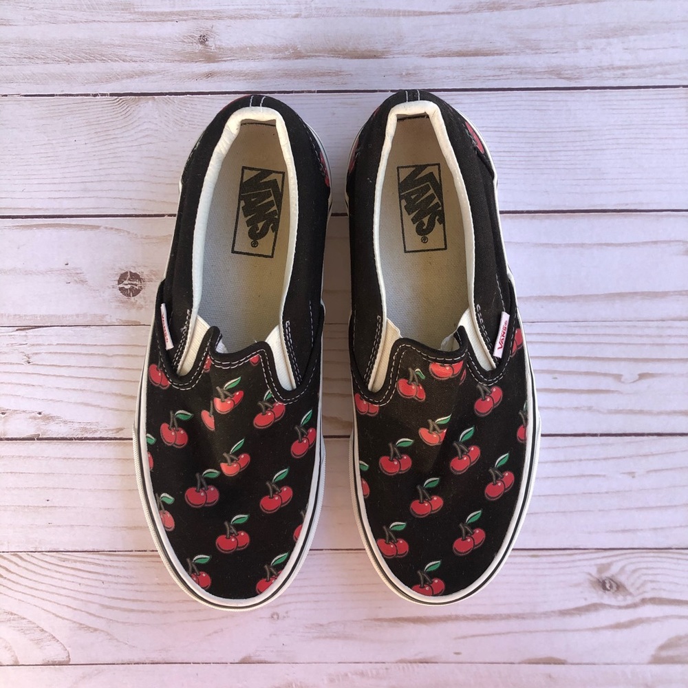 Vans Slip On Cherry Print Shoes
